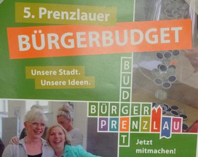 Plakatausschnitt Prenzlauer Bürgerbudget 2023